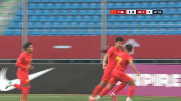 U22國足1-0韓國全場數(shù)據(jù)：控球率49%落后韓國，10射7正領(lǐng)先對手