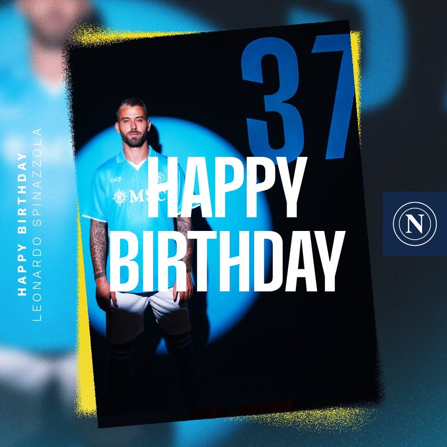 生日快樂！那不勒斯官方發(fā)文慶祝斯皮納佐拉32歲生日