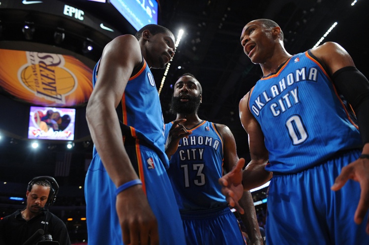 雷霆三少得分全部進(jìn)入歷史前20！他們是NBA歷史最大的如果嗎？
