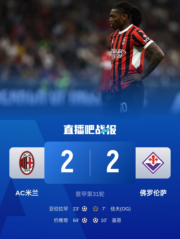 孔塞桑上任后米蘭有13場比賽先丟球落后，最終戰(zhàn)績?yōu)?勝1平6負